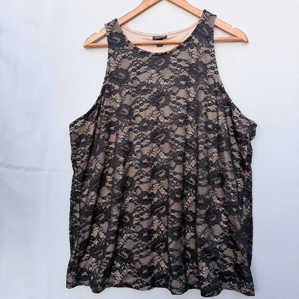 NWT TORRID Stretch Lace High Neck Tank SZ 3